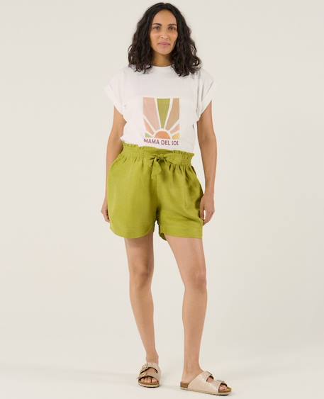Short de grossesse nubie Anis+Beige 5 - vertbaudet enfant 