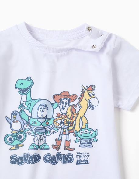 Pyjama en coton avec imprimés toy story Blanc 3 - vertbaudet enfant 