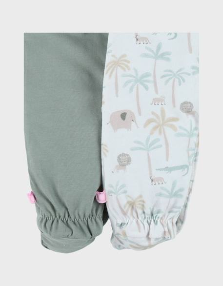Lot de 2 pyjamas bébé velours Vert 6 - vertbaudet enfant 