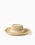 Chapeau de paille avec nœud décoratif Beige 1 - vertbaudet enfant 
