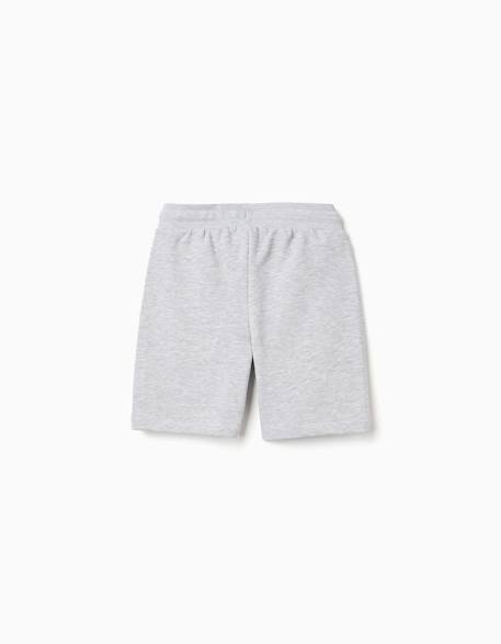 Shorts midi avec cordon et poches Gris clair 2 - vertbaudet enfant 