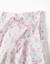 Pantalon en popeline à jambe large avec motif floral Blanc 3 - vertbaudet enfant 