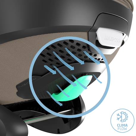 Siège auto bébé i-size pivotant et coulissant pebble 360 pro² Twillic black+Twillic graphite+Twillic green+Twillic truffle 23 - vertbaudet enfant 