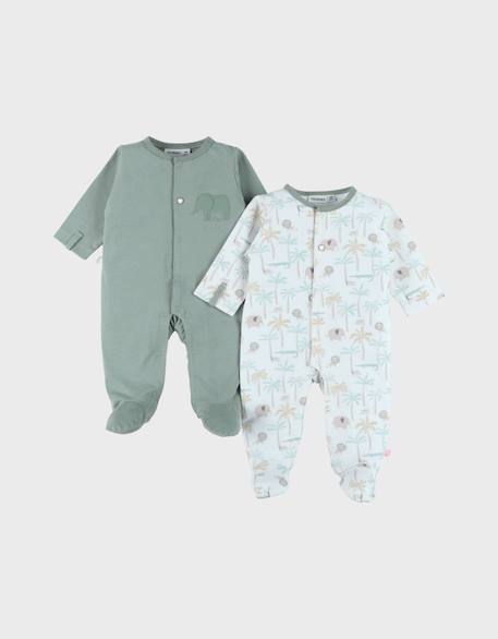 Bébé-Lot de 2 pyjamas bébé velours