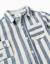 Chemise en coton et lin à rayures you&me Beige clair 3 - vertbaudet enfant 