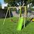 Portique balançoire dani topwood 2,30m 2 portique balançoires, 1 toboggan pour enfants Bois 6 - vertbaudet enfant 