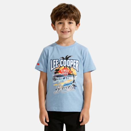 Garçon-T-shirt manches courtes garçon avec motif plage