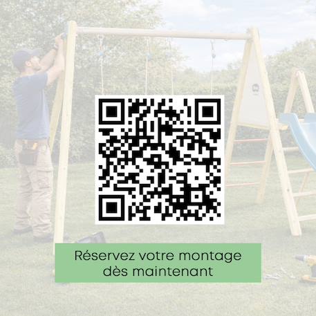Portique balançoire en 2,30 m topwood milu - 4 enfants Bois 5 - vertbaudet enfant 