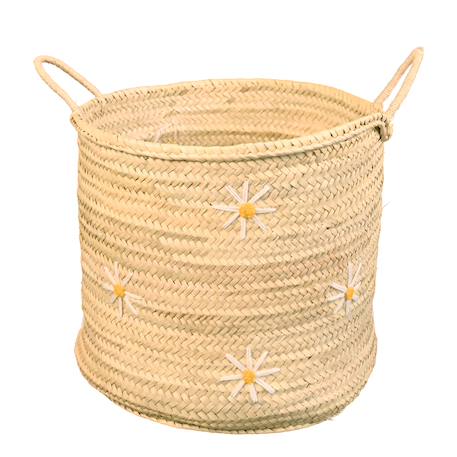 Panier de rangement marguerite Naturel 2 - vertbaudet enfant 