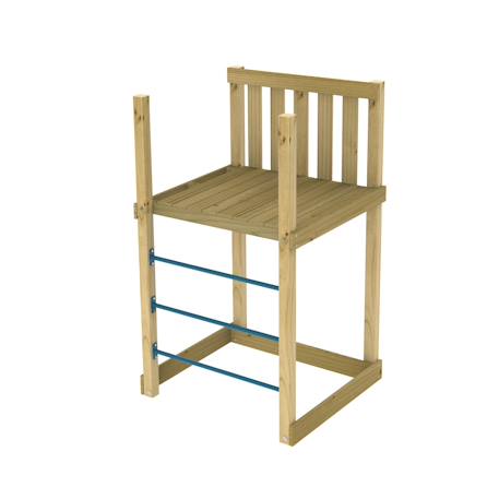 Plateforme avec échelle 120 cm skywood bois Marron - bleu 1 - vertbaudet enfant 