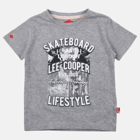 T-shirt manches courtes garçon avec imprime skateboard Bleu+Gris+Marine+Noir 7 - vertbaudet enfant 