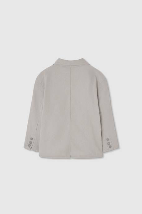 Blazer enfant en lin Marron 2 - vertbaudet enfant 