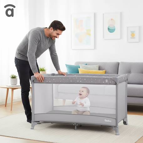 Lit de voyage baléares 2 Beige+Gris+Rose 8 - vertbaudet enfant 