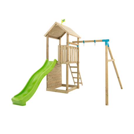 Bras de portique balançoire simple skywood bois fsc® Marron - bleu 6 - vertbaudet enfant 