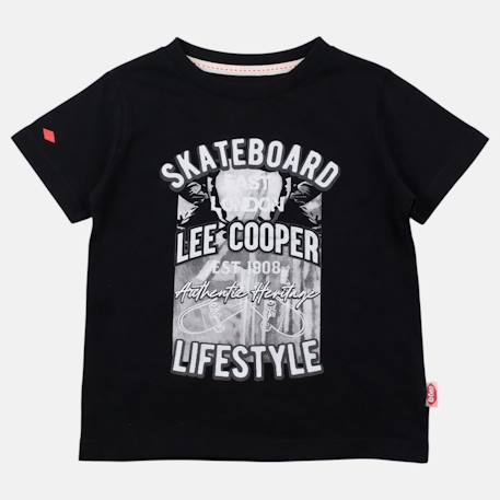 T-shirt manches courtes garçon avec imprime skateboard Bleu+Gris+Marine+Noir 17 - vertbaudet enfant 