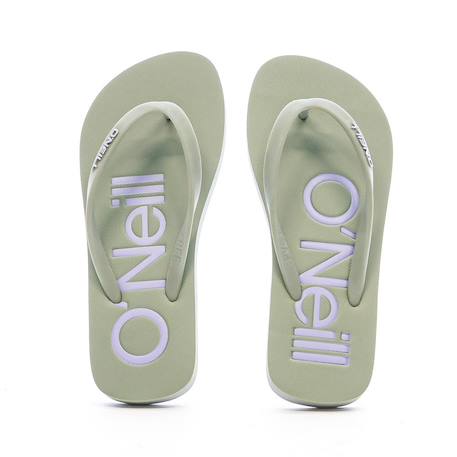 Tongs fille imprimé profile logo Kaki 3 - vertbaudet enfant 