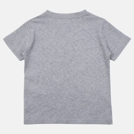 T-shirt manches courtes garçon avec motif plage Bleu+Gris+Kaki+Noir 8 - vertbaudet enfant 
