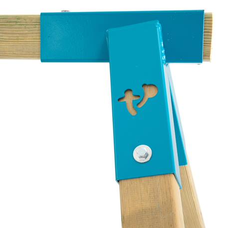 Bras de portique balançoire simple skywood bois fsc® Marron - bleu 4 - vertbaudet enfant 
