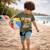 T-shirt manches courtes garçon avec motif plage Bleu+Gris+Kaki+Noir 10 - vertbaudet enfant 