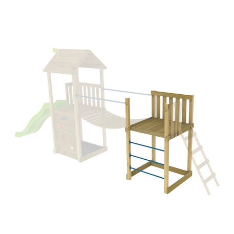 Plateforme avec échelle 120 cm skywood bois Marron - bleu 2 - vertbaudet enfant 