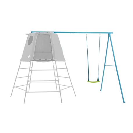 Bras de portique 1 balançoire explorer tour métal Bleu - vert 3 - vertbaudet enfant 