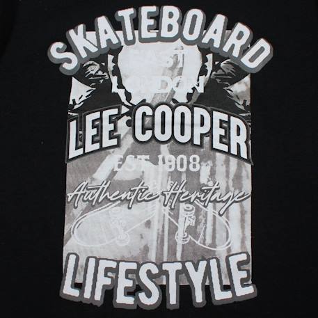 T-shirt manches courtes garçon avec imprime skateboard Bleu+Gris+Marine+Noir 19 - vertbaudet enfant 
