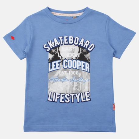 T-shirt manches courtes garçon avec imprime skateboard Bleu+Gris+Marine+Noir 3 - vertbaudet enfant 