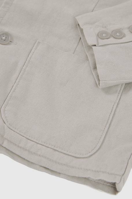 Blazer enfant en lin Marron 4 - vertbaudet enfant 