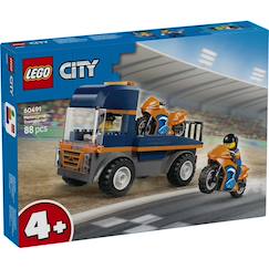 Jouet-Jeux d'imagination-Jeux de construction-Lego 60491 - transporteur de motos city