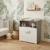 Commode à langer 2 portes en bois - leaf Gris 1 - vertbaudet enfant 