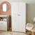 Armoire 2 portes bébé en mélamine - teddy Blanc 4 - vertbaudet enfant 