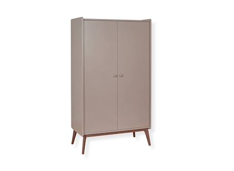 Armoire 2 portes gaïa Argile & noyer 4 - vertbaudet enfant 