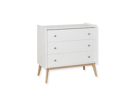 Commode 3 tiroirs gaïa Blanc & chêne 3 - vertbaudet enfant 