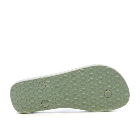 Tongs fille imprimé profile logo Kaki 2 - vertbaudet enfant 