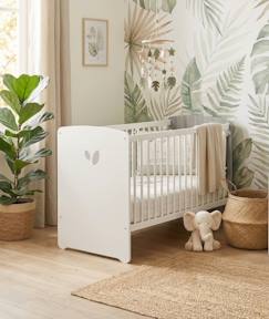 Chambre et rangement-Lit bébé sérigraphié en bois - leaf