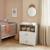 Commode à langer et 1 niche en bois - nao Blanc 1 - vertbaudet enfant 