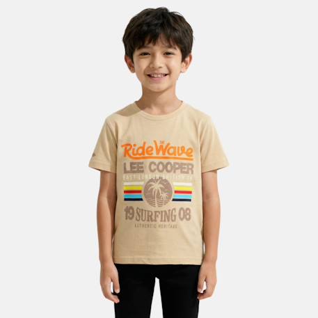 Garçon-T-shirt manches courtes garçon avec imprime colore