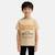T-shirt manches courtes imprimé, col rond Beige+Bleu marine+Gris clair+Vert kaki 1 - vertbaudet enfant 