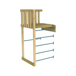 Jouet-Plateforme avec échelle skywood bois h150cm