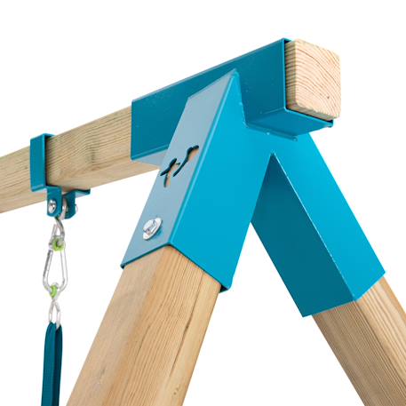 Bras de portique balançoire simple skywood bois fsc® Marron - bleu 5 - vertbaudet enfant 