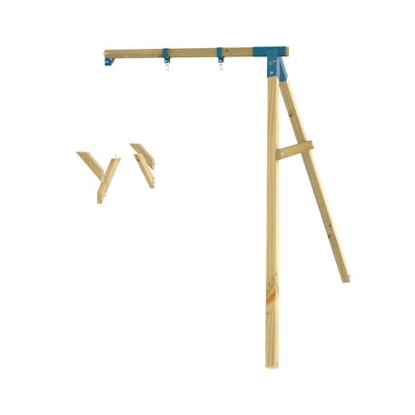 Bras de portique balançoire simple skywood bois fsc® Marron - bleu 1 - vertbaudet enfant 