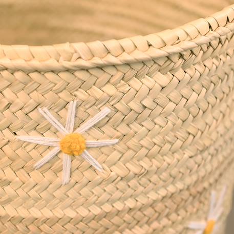 Panier de rangement marguerite Naturel 3 - vertbaudet enfant 