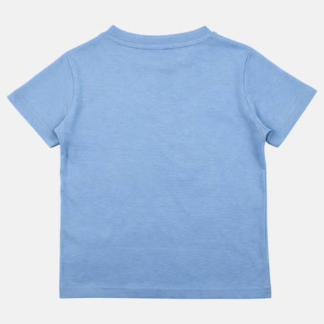 T-shirt manches courtes garçon avec motif plage Bleu+Gris+Kaki+Noir 4 - vertbaudet enfant 