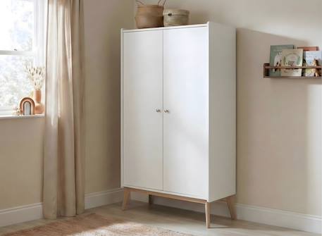 Armoire 2 portes gaïa Blanc 1 - vertbaudet enfant 