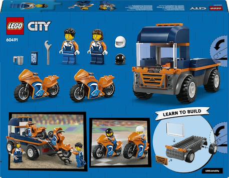Lego 60491 - transporteur de motos city Multicolore 4 - vertbaudet enfant 