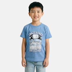 Garçon-T-shirt, polo, sous-pull-T-shirt-T-shirt manches courtes garçon avec imprime skateboard