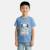 T-shirt manches courtes garçon avec imprime skateboard Bleu+Gris+Marine+Noir 1 - vertbaudet enfant 