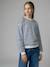 Sweat coupe large marine+marron+vanille 1 - vertbaudet enfant 