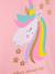 T-shirt fille avec arc-en-ciel en sequins DANAMADE bleu glacier+rose poudré 6 - vertbaudet enfant 