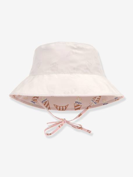 Chapeau anti-UV réversible enfant rose 2 - vertbaudet enfant 
